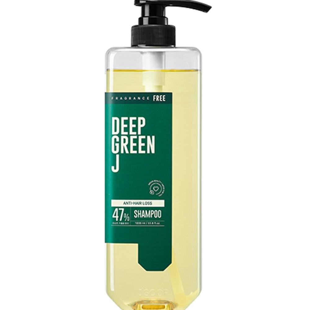 J.Sup Deep Green J Шампунь от выпадения волос Houttuynia cordata без запаха, 1 л, 1 шт.