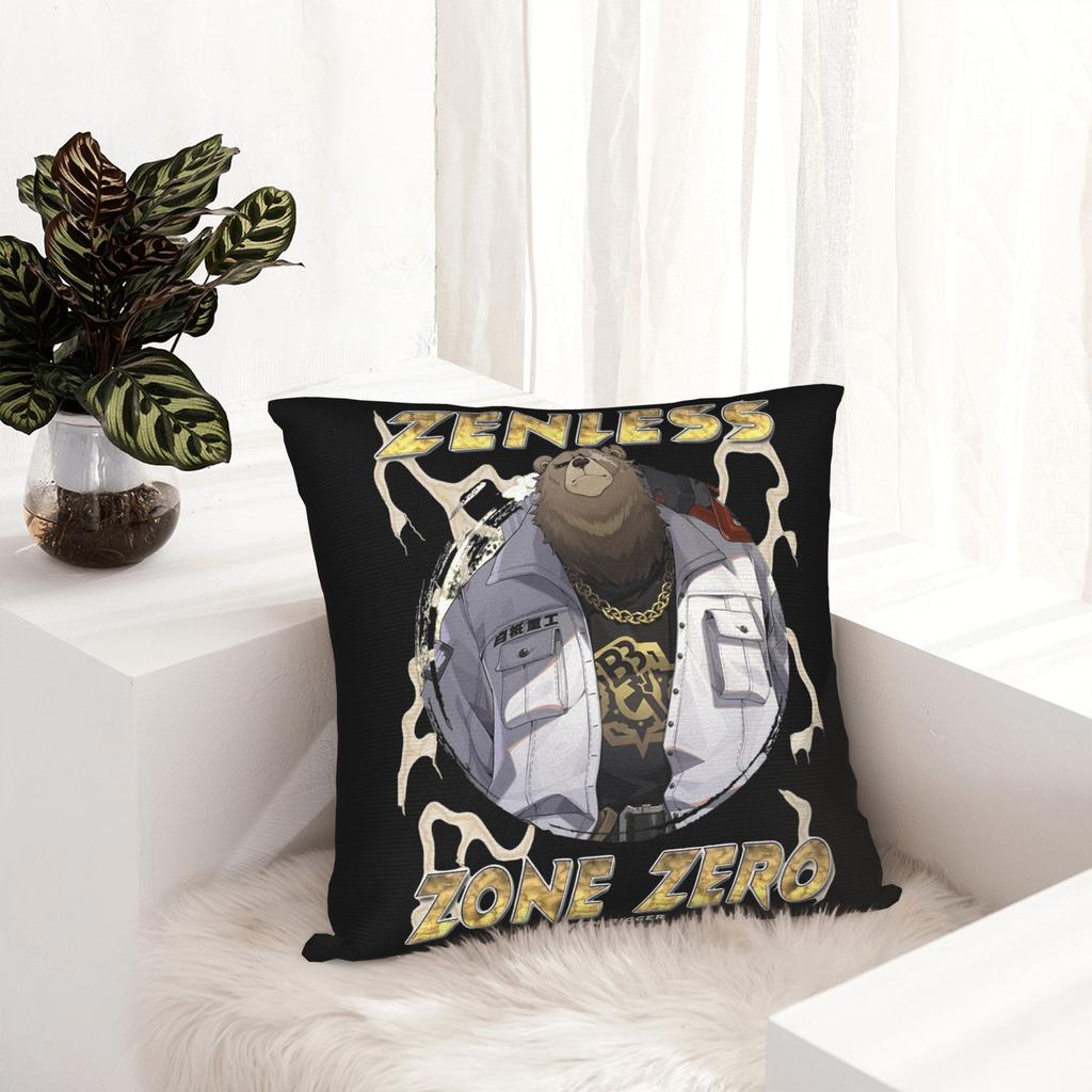Zenless Zone Zero Бен Большая Наволочка Двусторонняя Печать Полиэстер Чехол для Подушки Декоративный Чехол для Наволочки Дом Молния