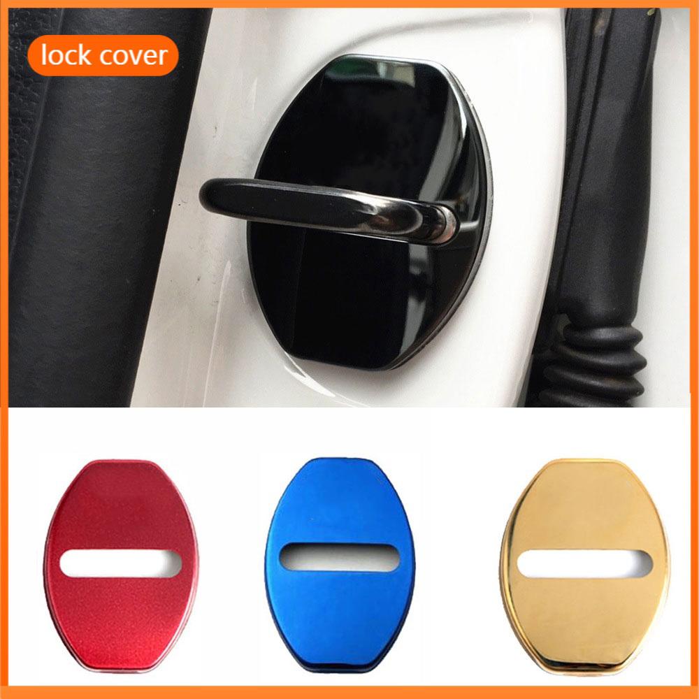 4шт автомобильный дверной замок защитная крышка дверной замок наклейка