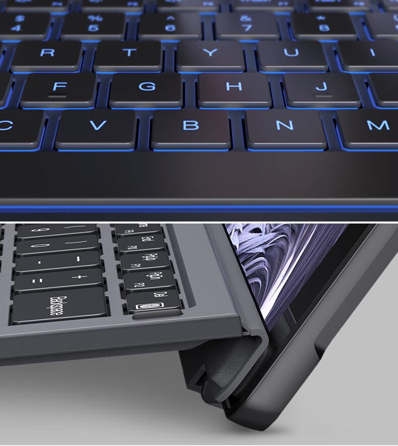 Магнитная цветная клавиатура с подсветкой Pro8 для планшетов Microsoft Surface Pro 9/10/11X