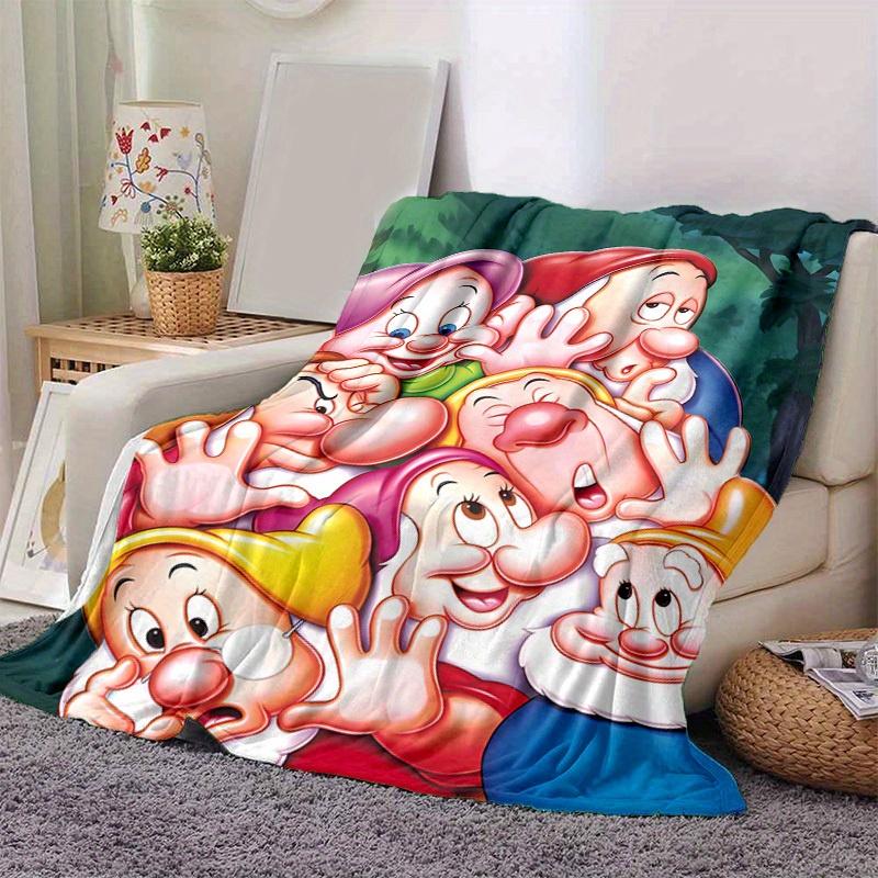 1pc, Cozy Home Decor: Seven Dwarfs Flannel Blanket Perfect Gift for Bedroom, Living Room, Travel, Camping, Car
