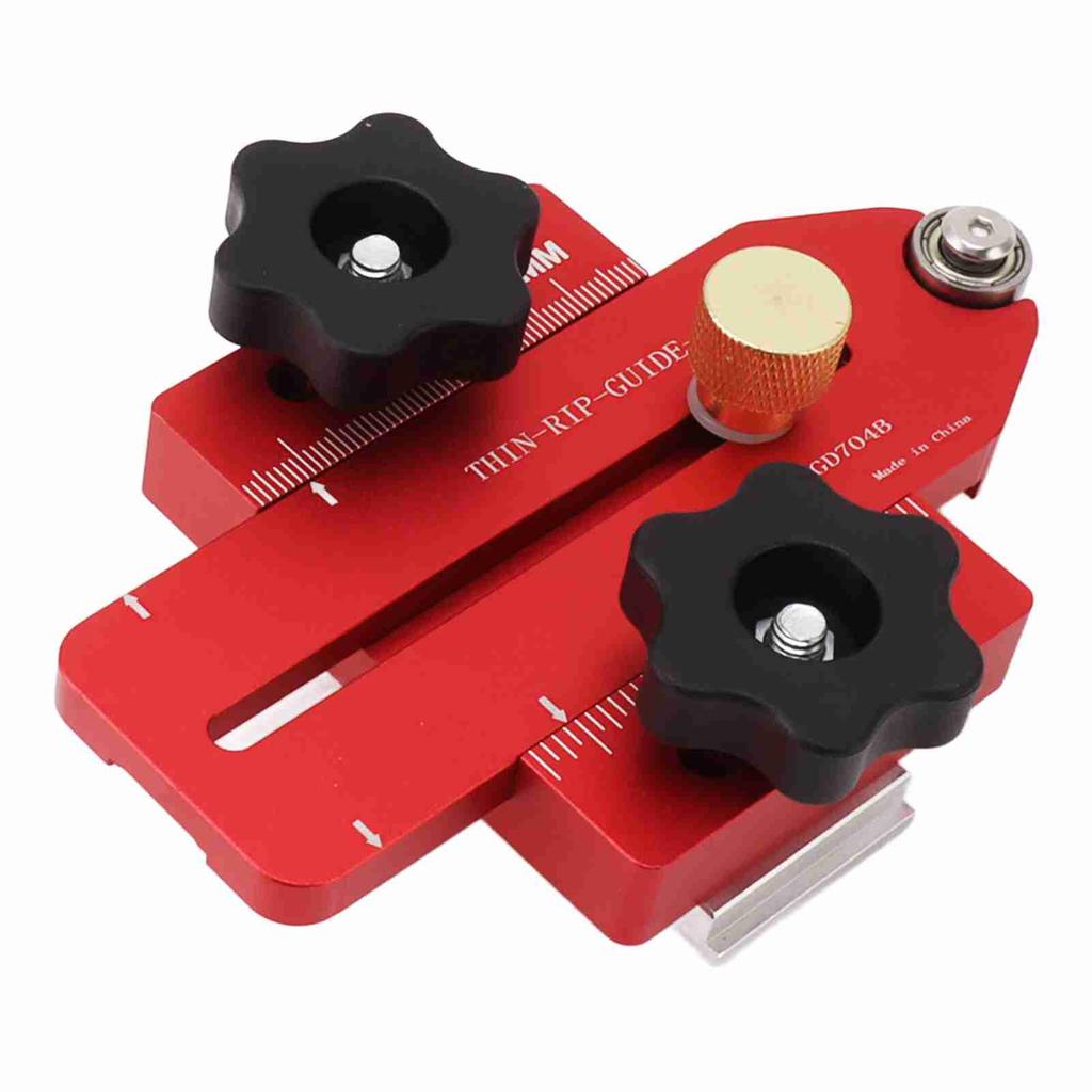 Woodworking Table Saw Jig Aluminum Alloy Router Table Band Saw Jig Guide for Repeat Narrow Strip