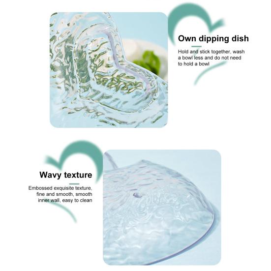 Сервировочный набор для чипсов и дипов Разделенное сервировочное блюдо Тарелки для суши с отделением для соуса Сыры Поднос для подачи закуски из пельменей Тако Суши