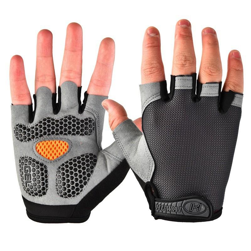 Unisex Breathable Half-Finger Fitness Gloves with Wrist Support and Anti-Slip Grip for Weightlifting and Exercise