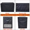 Dustproof Cover with Elastic Bottom for 14-16 Cubic Feet Deep Freezer Waterproof Protective Double Zippered Freezer Cover