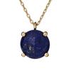 [R5650] - Silver 'Meghan' Lapis Lazuli Necklace - 9 Mm