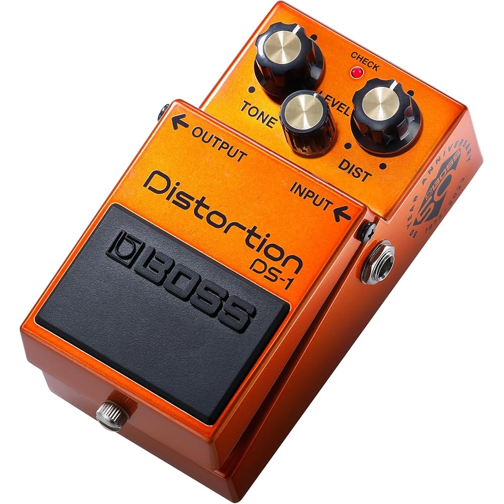 BOSS DS-1-B50A Педали к 50-летию [Корпус с металлическим покрытием] [Серебряные винты] [Золотой колпачок ручки]...