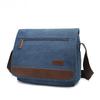 Мужская холщовая сумка через плечо Trend Solid Color Casual Bag Simple Men's Crossbody Bag