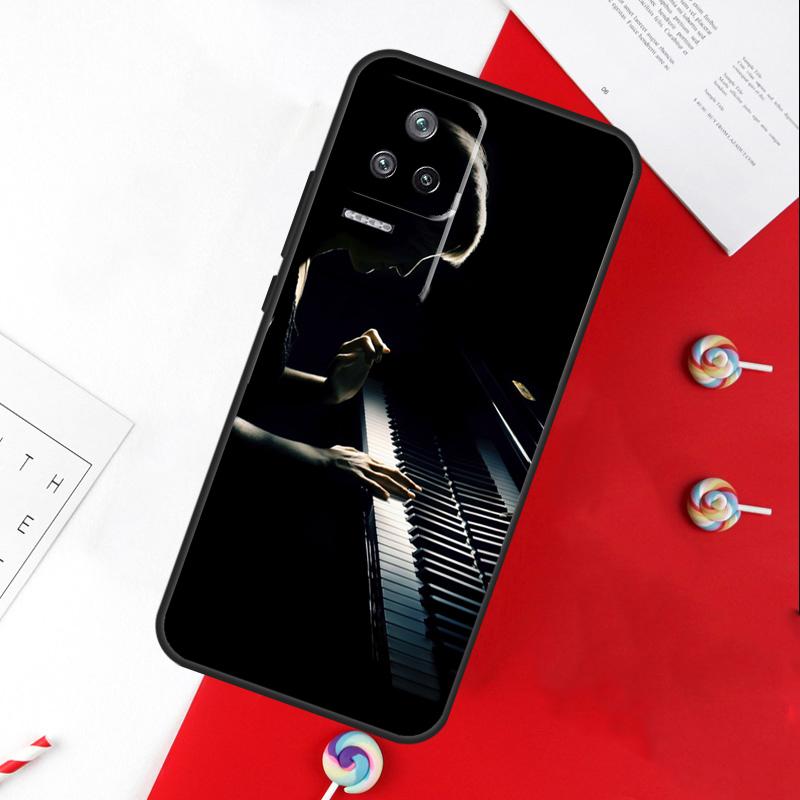Чехол-клавиатура с дизайном клавиш пианино для Xiaomi 13T 11T 12T 14T Pro 13 14 15 Ultra POCO X7 Pro X3 X5 X6 F5 F6 M6 Pro