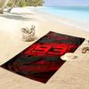 Fiery crimson streaks Print beach towel, quick drying, suitable for travel, outdoor sports, jogging, the beach and swimming, gift