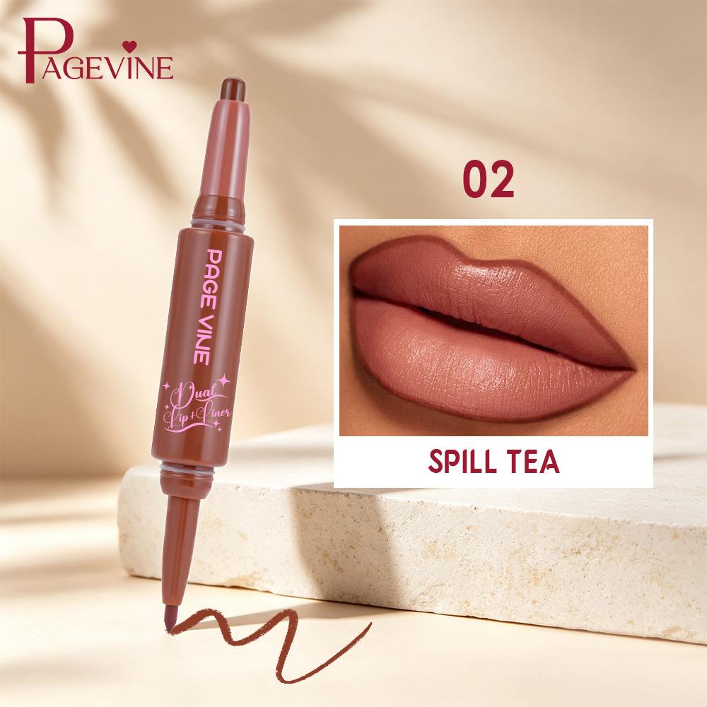 Matte Lip Liner Smooth Double-Ended Velvet Lipstick