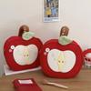 Red Storage Bag Velvet Cute Handbag Cartoon Fruit Makeup Bag  Data Cable Storage