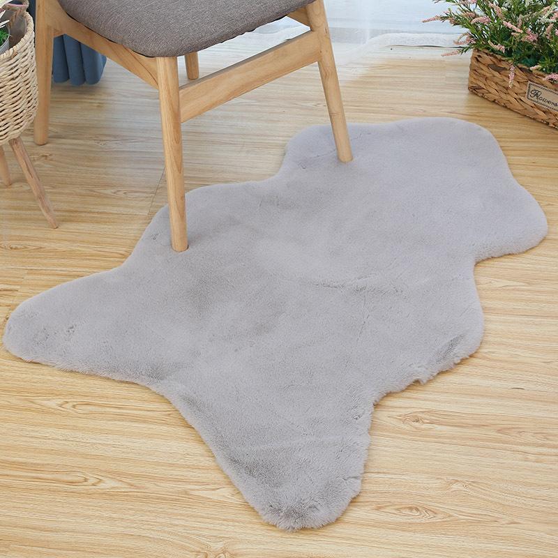 Faux Rabbit Fur Carpet Modern Home Decor Sofa Coffee Table Chair Cushion Soft Plush Luxury Imitation Fur Mat Bay Window Rug