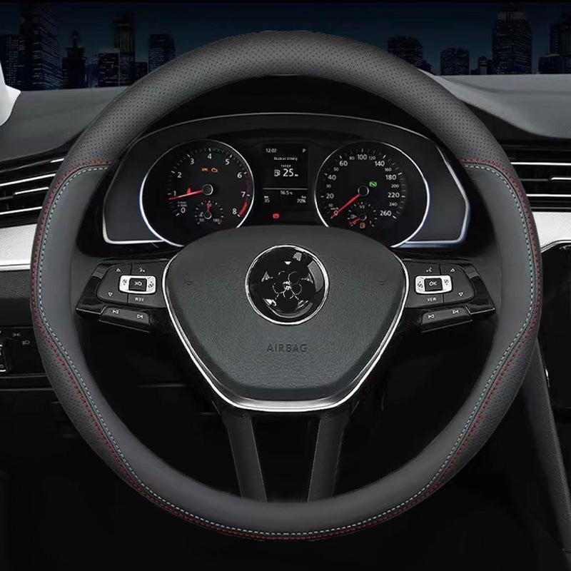 Универсальный спортивный чехол на руль автомобиля из кожи наппа, нескользящий, дышащий