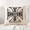 W-West Coast C-Choppers Наволочка Летняя Прохлада Льняная Ткань Двусторонняя Печать Чехол для Подушки Диван Домашний Декор Подарок