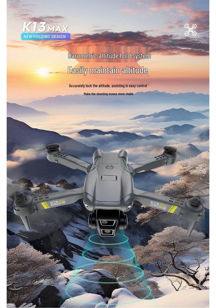 Дрон Cross K13MAX HD: Камера 8K, Долговечный аккумулятор, Складной квадрокоптер, Игрушка с пультом дистанционного управления.