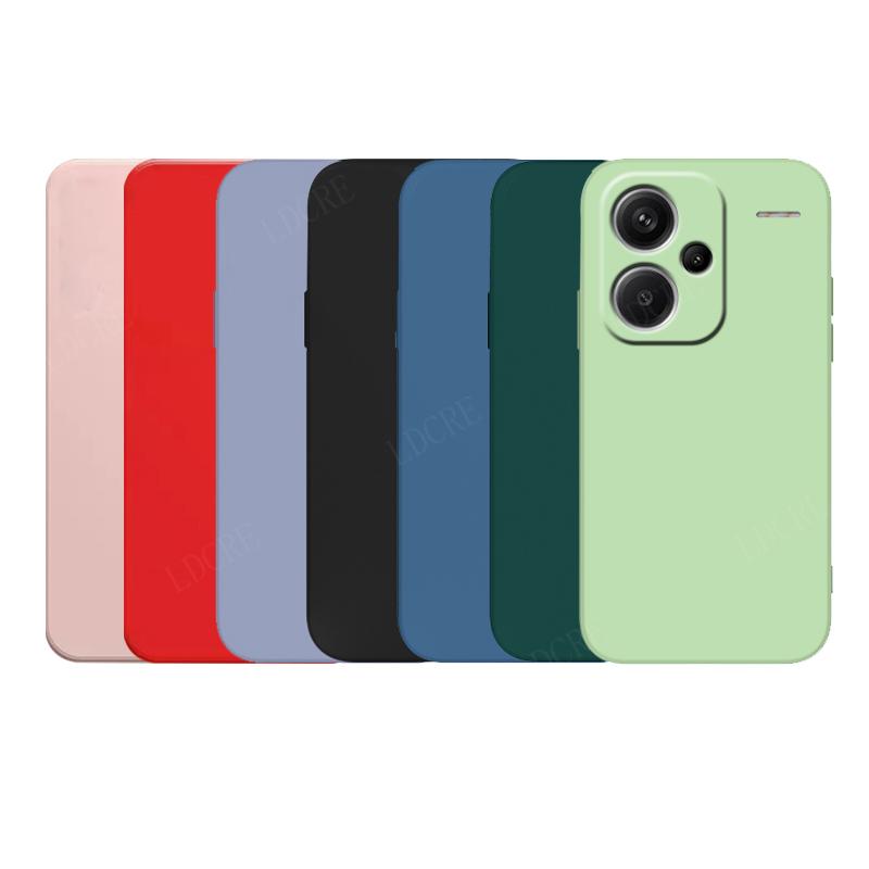 For Xiaomi Redmi Note 13 Pro Plus Case Cover Redmi Note 13 Pro Plus 5G Capas Liquid Silicone Soft Fundas Redmi Note 13 Pro Plus