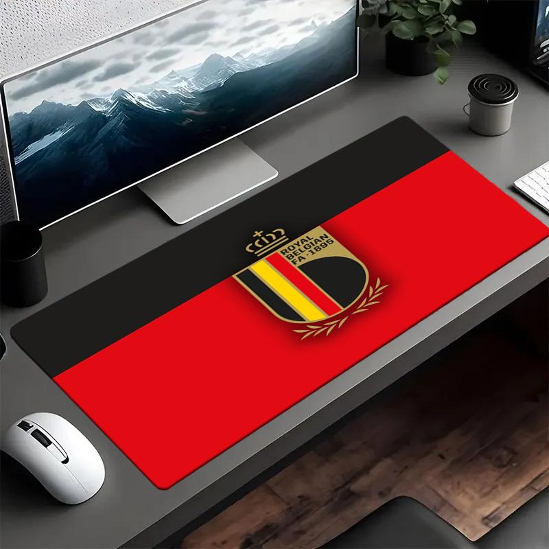 Belgian Football Association Emblem Mouse pad Mouse pad, Gaming Mouse Pad, keyboard pad, Desk Decor for computer notebook Fan Gift Birthday Gift