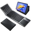 EWIN Folding Keyboard, Bluetooth Wireless Keyboard with Touchpad, 3-Device Switching for iPad, Smartphones, Tablets, and PCs, Compatible with iOS,