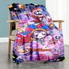 Digital Circus Personalized Text Blanket Throw Customizable Blanket Comfortable Suitable for Chair Livingroom Home Decor Nap Four Seasons Universal