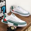 Lace-up college style sports men's shoes large size round head student color matching board shoes spring and autumn breathable mesh casual shoes