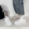Туфли на платформе белые женские осень 2024 года новые модные туфли с круглым носком для отдыха и занятий спортом для студентов