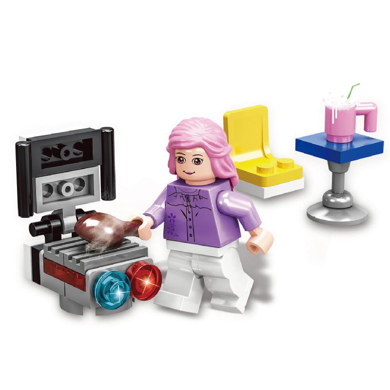 Нетоксичные сказочные принцессы дети Белль Чудовище Золушка Анна Оливия Модель Фигурка Блоки Конструктор Строительные Кирпичики Игрушки Для Детей