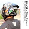 Bluetooth Motorcycle Helmets Full Face Helmet Flip Up Double Lens Anti-Fog Design Moto Helmet For Motorcyclist