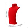 Elegant Necklace Display Bust | Professional Storefront Presentation, Space Saving Upright Design,