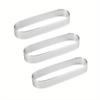 3Pcs Heat-Resistant French Perforated Tart Ring Mold Oval Tartlet Molds  Fruit Pie