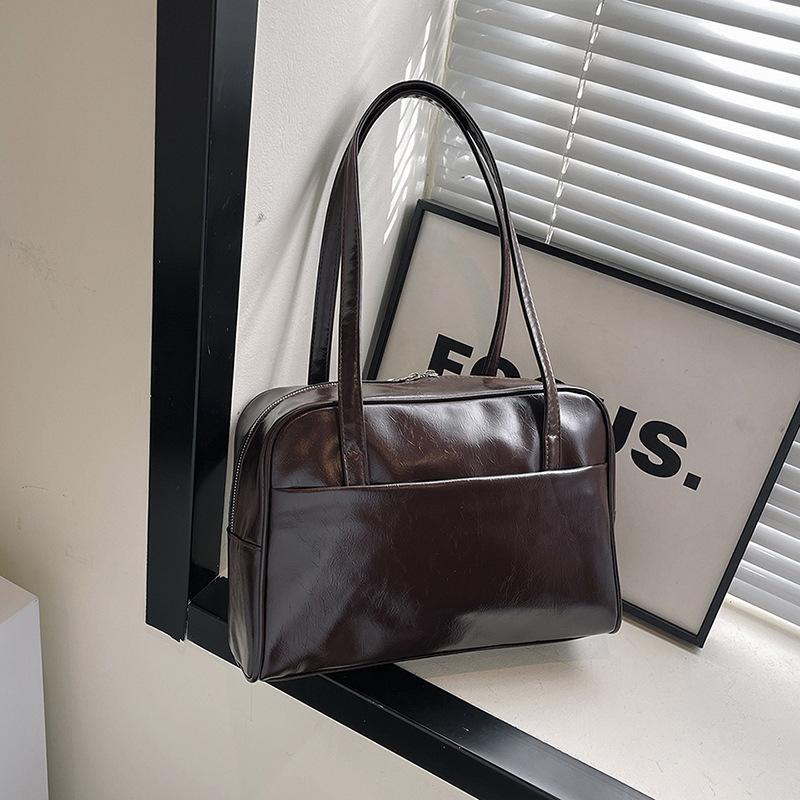Сумка Niche Textured Underarm Bag, новый модный и универсальный корейский портфель, универсальная, большой емкости, для ношения на одном плече