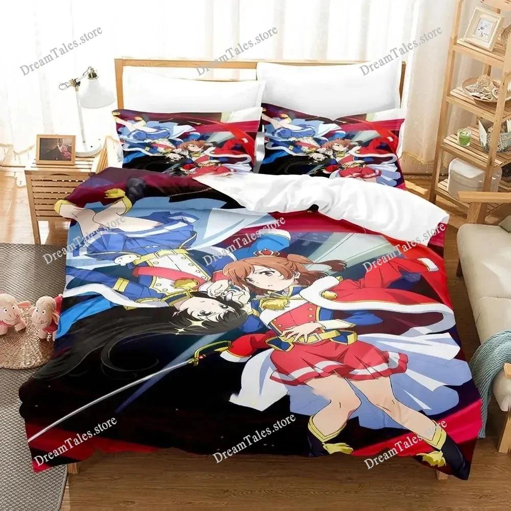 3D Печатный Набор Постельного Белья Аниме Revue Starlight Пододеяльник Покрывало для Спальни Одеяло Односпальное Двуспальное King Size Покрывало Домашний Текстиль