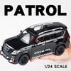 New 1:24 Nissan Patrol Off-road SUV Alloy Model Car Diecast Car Toy Model Collectible Iron Toy Car Sound Light Car For Boys Kids C48
