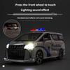 1:24 Children's Inertia Pull-back Car Toy with Lighting Sound Simulation Commercial Car Model Boy Gift Toy Car Kids Holiday Gift