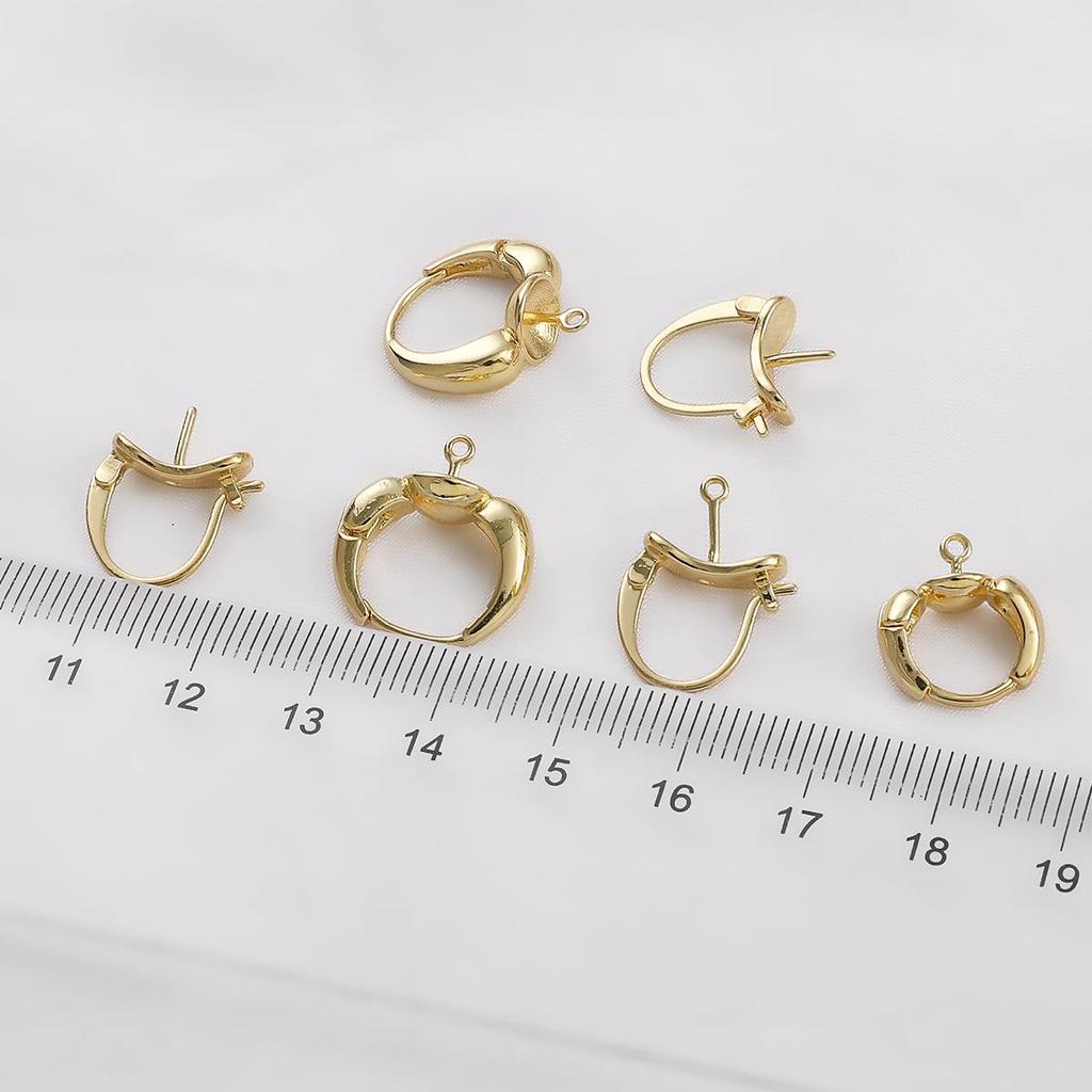 1 пара латунных серег с застежкой, серьги с крючками для модных женщин и девочек, изготовление сережек