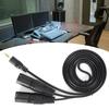 Микрофонный кабель с разъемом 3,5 мм к двойному адаптеру XLR «папа» соединительный патч-корд