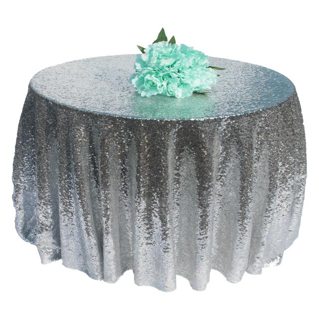 Скатерть с пайетками для вечеринки, блестящая круглая скатерть, чехол для мероприятий, свадебных вечеринок, рождественских украшений, розового золота и серебра