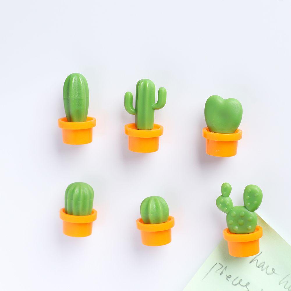 Room Message Board Magnetic Stickers Refrigerator Magnet Succulent Potted Miniature Cactus Bonsai