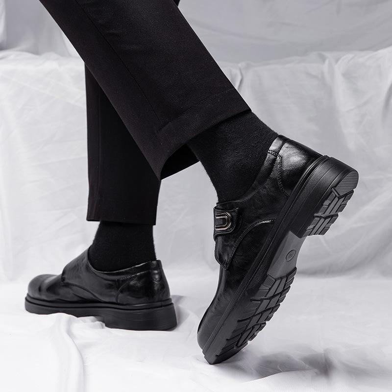 Модная мужская обувь Оксфорды из натуральной кожи Осень 2025 Деловой кэжуал Противоскользящая Удобная Ретро стиль для Свадьбы Жениха Формальная