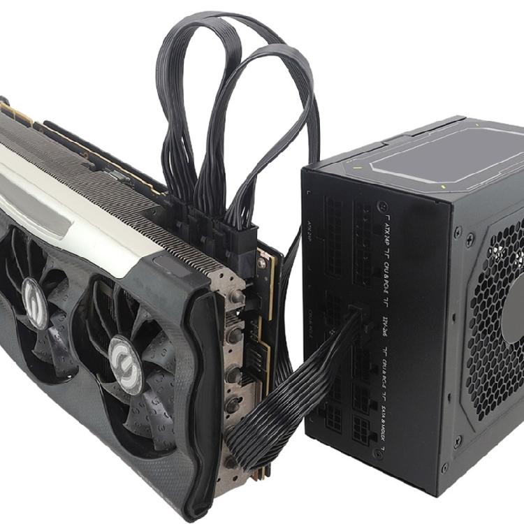 Кабель-разветвитель питания GPU с высоким током 16Pin 12+4 с тройными 8-контактными разъемами для игровых сборок для RTX3090 RTX4090