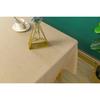 Plain Beige Rectangular Stain-resistant Tablecloth 145 X 240 Cm