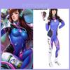 Костюм для косплея D.va из Overwatch, комбинезон для женщин, премиальный полиэстер для комфорта и долговечности