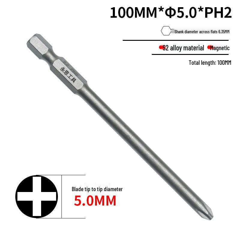 Закаленная сталь S2 Магнитное сверло-бита Phillips 1/4" для дрели