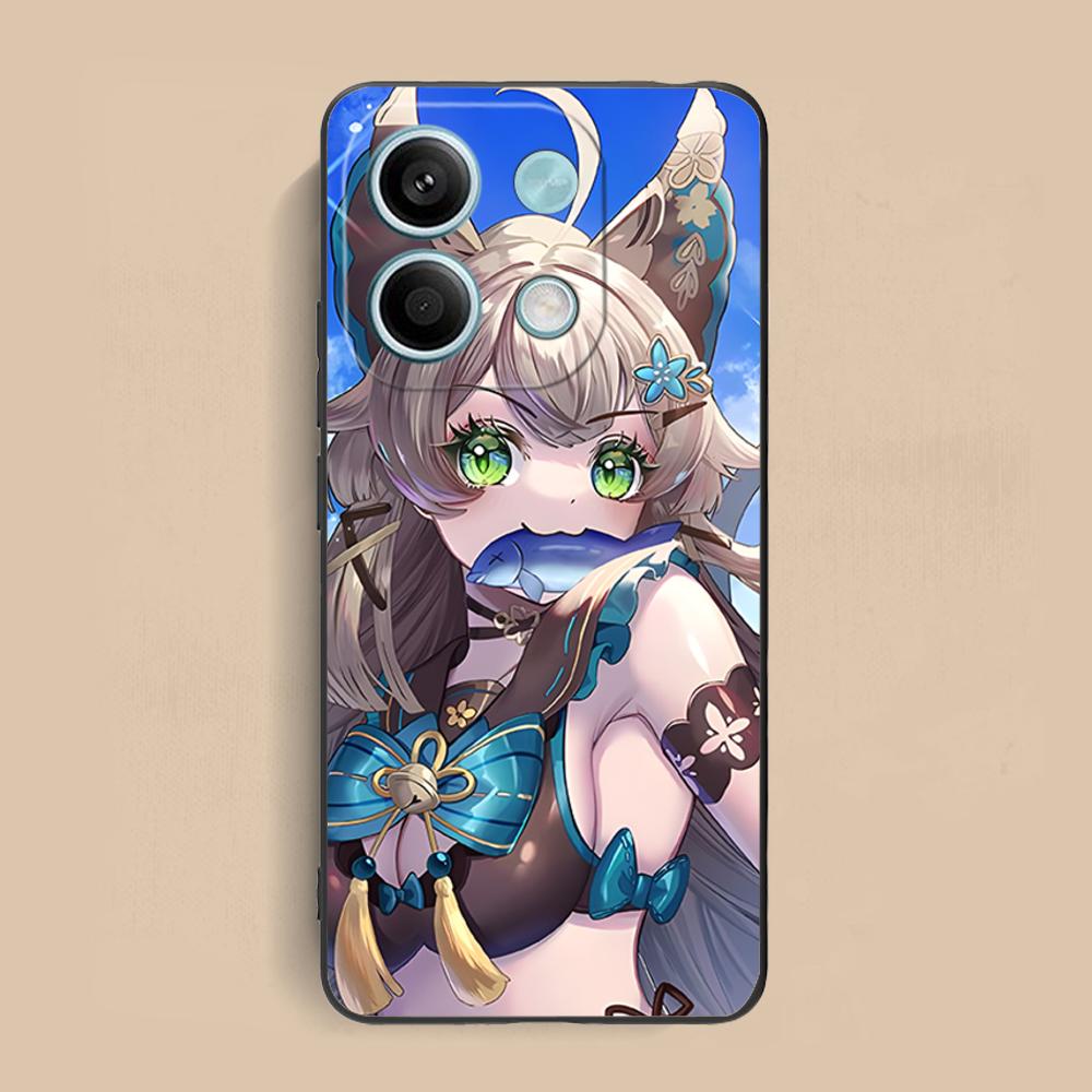 Игровой чехол GI Kirara для мобильного телефона Xiaomi Redmi Note 14 13 12 11 S Pro Plus 4G 5G Цветной печатаный чехол