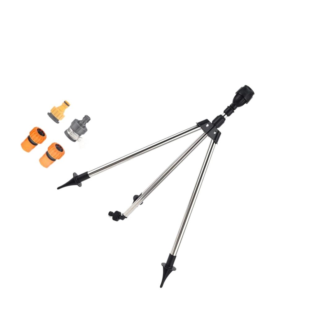 Садовый металлический штатив-основание, дождеватель, герметичная конструкция, фитинг для шланга 3/4 дюйма, настраиваемые схемы распыления, для полива на открытом воздухе