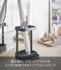 Yamazaki Jitsugyo 5063 Hair Iron Stand Tower Black Approx. 10.5X10.5X16.5cm Tower Hair Iron Holder with Heat Resistant Tray