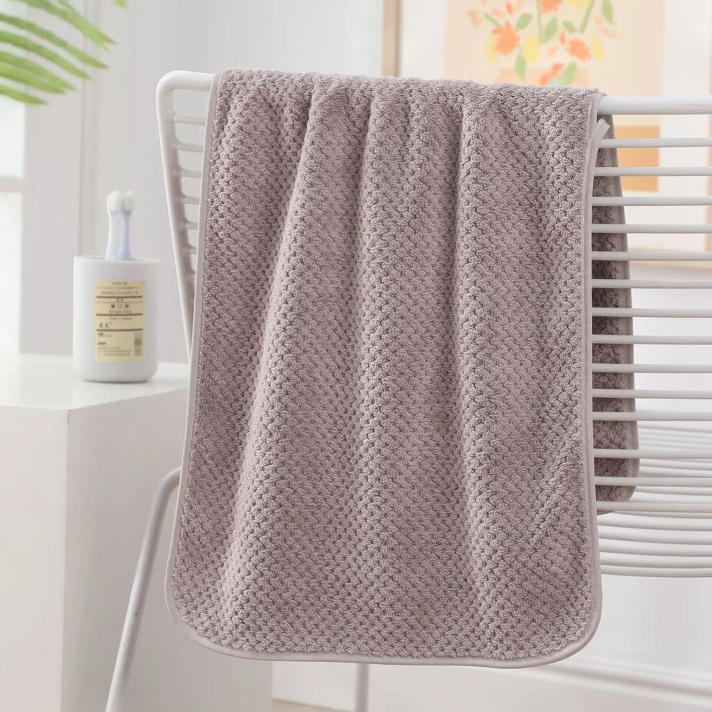 Мягкое коралловое бархатное полотенце, утолщенное полотенце, однотонное, мягкое и впитывающее домашнее полотенце для мытья лица