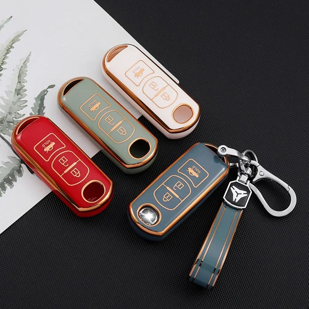 New Tpu Car Remote Key Case Cover For Mazda 2 3 6 Atenza Axela Demio CX-5 CX5 CX-3 CX7 CX-9 2015 2016 2017 2018 2019 Accessories