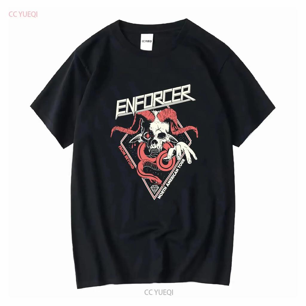 Футболка Enforcer Band From Beyond Tour Хлопок Для Взрослых Все Размеры MK083 винтажная Стильная с принтом модная мужская Удобная