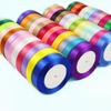 25yards /Roll 6mm 10mm 15mm 20mm 25mm 40mm 50mm Silk Satin Ribbons for Crafts Bow Handmade Gift Wrap Party Wedding Decorative